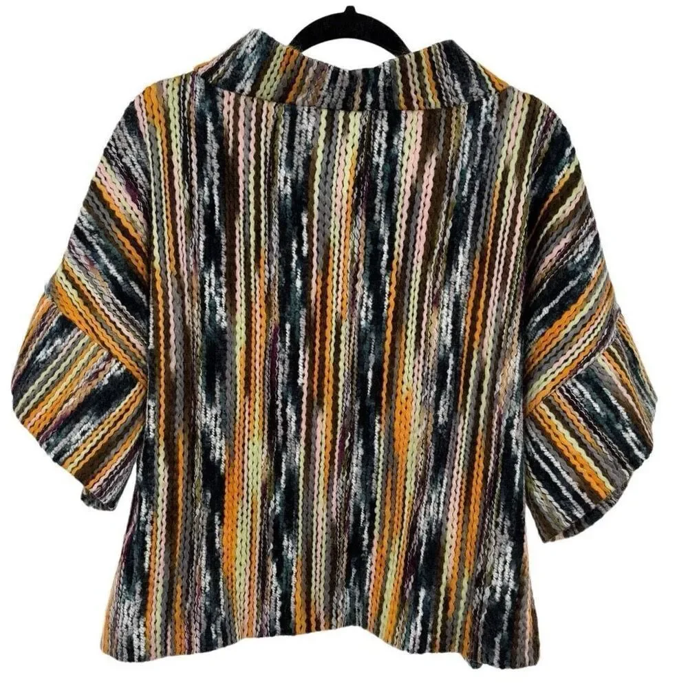 Ivy Jane Multicolor Striped Cowl Neck Sweater - Picture 4 of 6